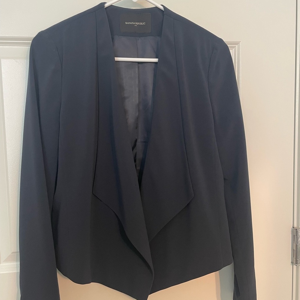 Banana Republic Black Blazer Professional Suit Jacket